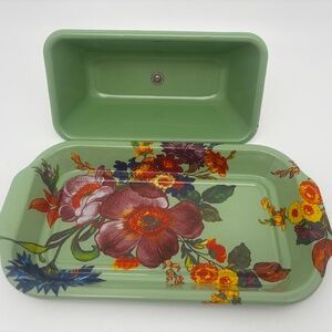 MacKenzie-Childs Flower Market Butter Box – Green RETIRED